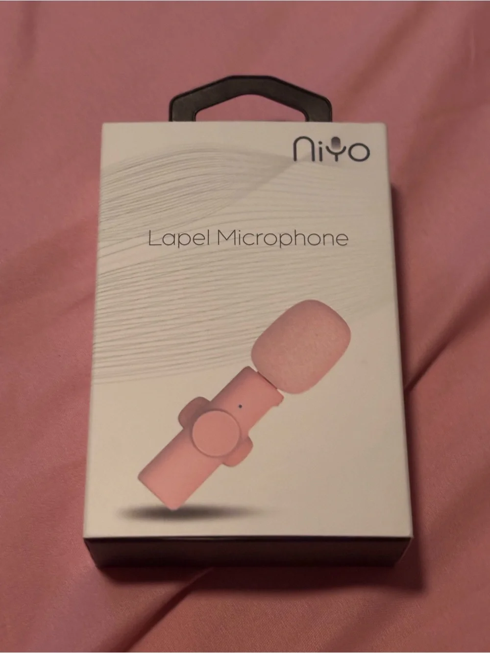 Pink Lapel Microphone - Portable Clip-On Mic